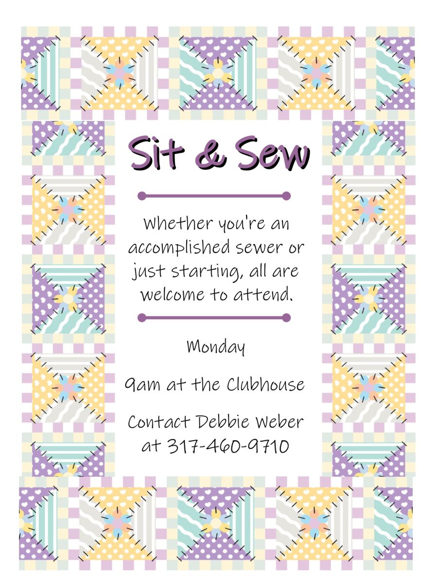 Sit & Sew Flyer